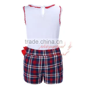 Girls Short Set Applique Kids Outfit thumbnail-3