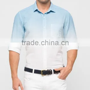 Wholesale Button Down Shirts Men Cotton Slim Fit Men Casual Dress Shirt thumbnail-1