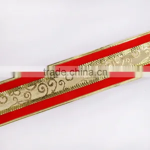 Wire Edged Velvet Christmas Decor Ribbons thumbnail-2