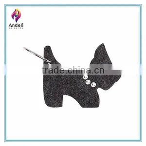 Delicate Gift Felt Dog Cartoon Keychain Bag Pendant Key Ring thumbnail-1