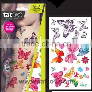 Color Adult Temporary Butterfly Beauty Tattoo Fashion Tattoos thumbnail-1