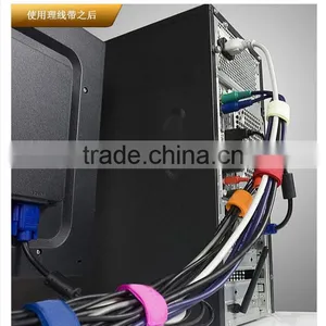 Super Quality 100% Nylon Colourful OEM&ODM Strap Logo Printed Customized Hook and Loop Cable Tie With Fashionable Design thumbnail-6