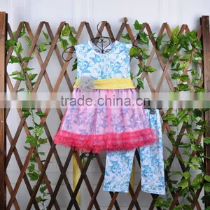 Summer Fashion Boutique Girl Clothing Sets Summer Cotton Wholesale Kids Clothes thumbnail-6