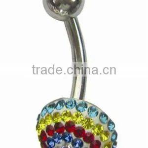 Rainbow Banana Navel Belly Piercing Jewelry thumbnail-1