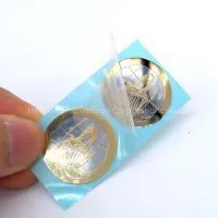 Customize Metal Gold Sticker Company Logo Sticker Box Sticker thumbnail-2