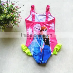 Best Selling Frozen Kids Swimming Suit Frozen Swimwear for Girls Bathing Suit Wholesale Price thumbnail-5