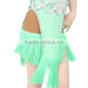 2017 Fringed Girls Child Ballroom Latin Dance Costumes For Kids thumbnail-6