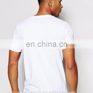 High Quality Blank T-shirt Round Neck Plain White T Shirt for Men thumbnail-3