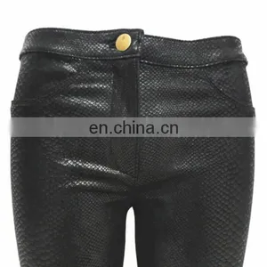 Sexy Picture Leather Leggings Women Stretch Pants Leather Leggings thumbnail-4