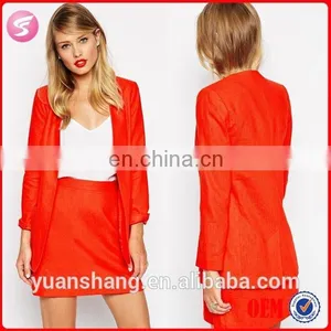 Design Bright Color Women Fashion Blazer 2015 Hot Sale thumbnail-1