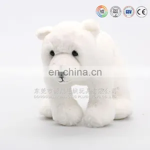 OEM/ Custom Design Super Soft Velboa Material Stuffed White Polar Bear With Scarf thumbnail-1