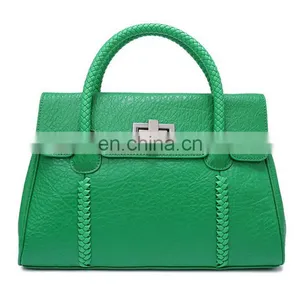 New Weave Genuine Leather Fashion Leisure Cow Leather Handbag for Ladies thumbnail-4