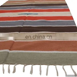 Indian Cotton Rugs Ethnic Home Decor Hand Woven Dariya Decorative Carpet Runner thumbnail-3