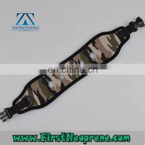 Camouflage Fabric 5mm Thickness Neoprene Camera Strap Lanyard thumbnail-1