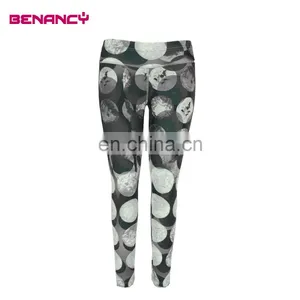 Yoga Sport Ladies Digital Tribal Ethnic Print Dots Legging thumbnail-1