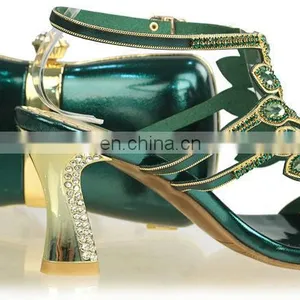 Nigeria Green Dance Shoes Low Heel thumbnail-1