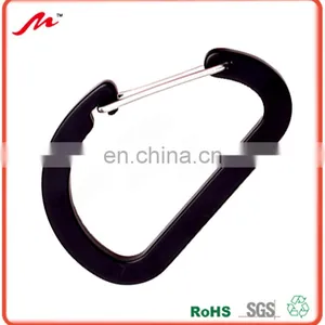 Hot Selling Matt Black Aluminum Carabiner, 80*50*4MM Keychain,snap Hook thumbnail-1