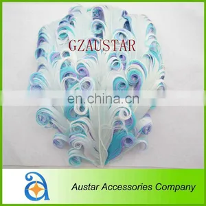 NEW! 3 Tones Nagorie Curl Goose Feather Pads for Baby Headband thumbnail-1