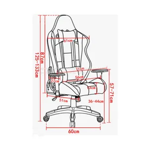 ZX-2283Z Best Sell Cheap Computer Style Racing Gaming Office Chair thumbnail-3