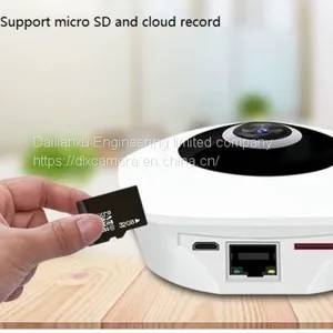 Indoor 360degree 3Mp HD Smart Home P2P Wireless &wired SD Audio Video Camera With APP thumbnail-1