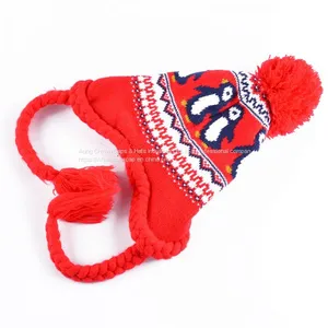 Wholesale Flat Embroidery Custom Knit Acrylic Beanie thumbnail-3