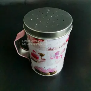 Small & Large Pepper Jars Customized Logo Biscuit Cookie / Tea 2 Oz Screw Top Tins thumbnail-2