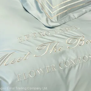 European Summer Cooling Ice Silk Bed Sheet Embroidery thumbnail-3