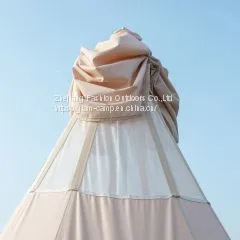 3m Canvas Teepee Tent Canvas Bell Tent Cotton Canvas Tent Supplier Canvas Camping Tents thumbnail-2