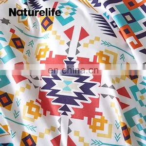 Luxury Warm 100% Polyester King Size Boho Printing Sheet Bedding Set thumbnail-3