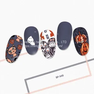 Halloween Stamping Plate Spider Christmas Xmas Pattern Image Nail Art Template Stencil Stamping For Nails Design thumbnail-1