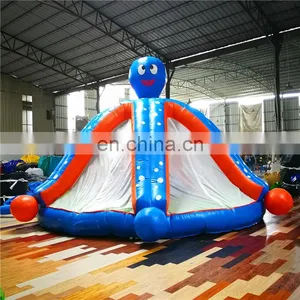 Absorbing Inflatable Happy Octopus Bouncy Castle With Tent, Inflatable Jumping Bouncer With Slide For Commercial Event,Family thumbnail-2