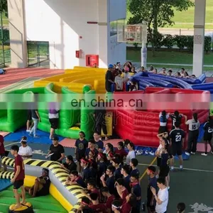Team Building Games Inflatable Dizzy X Interactive Obstacles Wipeout Game For Sale thumbnail-6