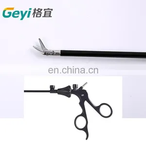 GEYI Reusable 5mm Curved Straight Scissors Laparoscopic Surgical Instruments Forceps thumbnail-3