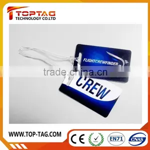 Cheap Price Customized PVC Luggage Tag, Airline Luggage Tag With Loop Strap, Hard Plastic Luggage Tag thumbnail-1