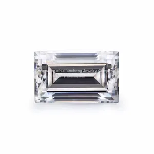 Emerald Shape Cut Colorless VVS1 Clarity Moissanite Loose Diamond Gemstone for Making Jewelry Like Engagement Ring, Wedding Band, Earring, Bracelet, Pendant, Necklace by Neerja Jewels thumbnail-1
