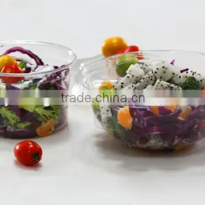 Clear Plastic Disposable Deli Container .plastic Round Container. Fruit Container.factory Direct Salad Container thumbnail-1