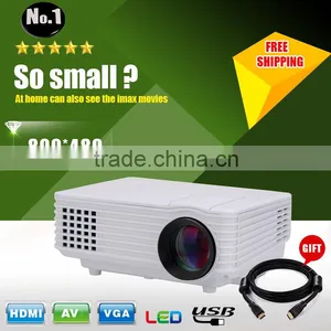 Hot Selling Portable Mini LED Lamp Projector For Home Education Full HD Video Projectors thumbnail-4