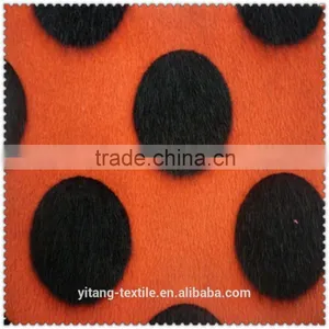 Black Dot Flocking Velvet Fabric thumbnail-5