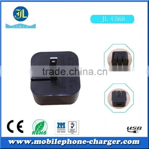 US Folding Plug Universal Wall USB Travel Charger With Customized Logo thumbnail-6