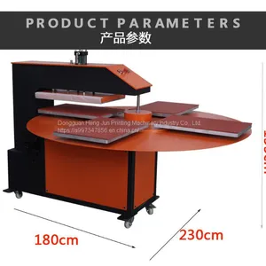 Fully Automatic Four-station Rotary Heat Press Machine Multi-station Clothes Ironing Machine Hydraulic Turntable Heat Transfer Printing Machine T-shirt Printing Machine Garment Ironing Rig thumbnail-3