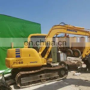 Cheap KOMATSU PC60 Mini Crawler Excavator 6 Ton Mini Crawler Digger Japan Made Komatsu Machine thumbnail-3