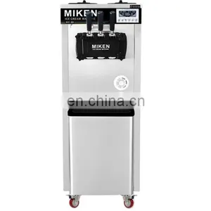 Italian Ice Cream Machine Soft Ice Cream Making Machine Machine Case Green Silver Orange Sea Steel Golden Stainless Power Wooden thumbnail-1