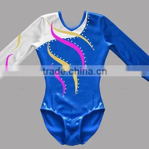 Rhinestone Women Gymnastic Leotard Wear.rhinestone Dance Wear thumbnail-1