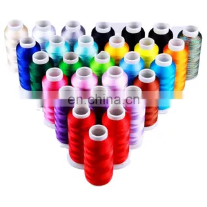120D 5000m Hilos Bordados de Poliester 100% Polyester Embroidery Thread for Embroidery Machine thumbnail-1