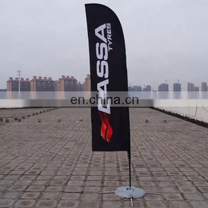 Hot Selling Promotion Beach Teardrop Feather Flags Printing With Kinds Bases ( Flag Pole + Fabric +Printing,Complete Production) thumbnail-4