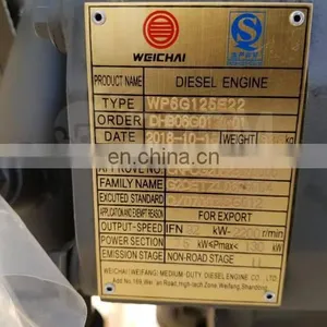 Original Weichai WP6G125E22 Direct Injection Diesel Engine for SEM639B Loader thumbnail-5