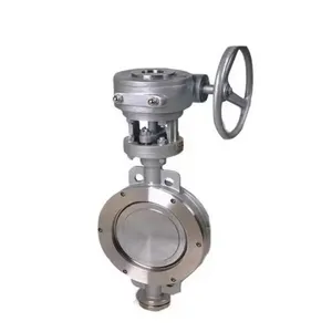 API609 Stainless Steel SS304 Metal Seat Wafer Triple Double Offset Eccentric Butterfly Valve thumbnail-1