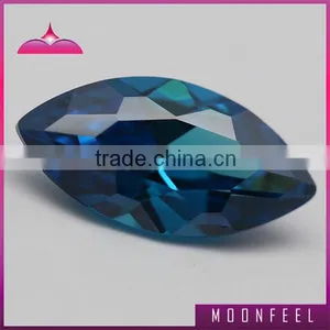 Hot Sale Aquamarine Marquise Shape Raw Cubic Zirconia Gemstone thumbnail-1