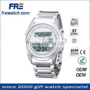 Top Quality Musilm Digital Dual Azan Time Watch Stainless Steel Metal Case Japan Movt Quartz Watch From China thumbnail-4