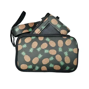 Custom Sublimation Print Fashion Coin Bag Keychain Zipper Wallet Waterproof Neoprene Coin Purse thumbnail-2
